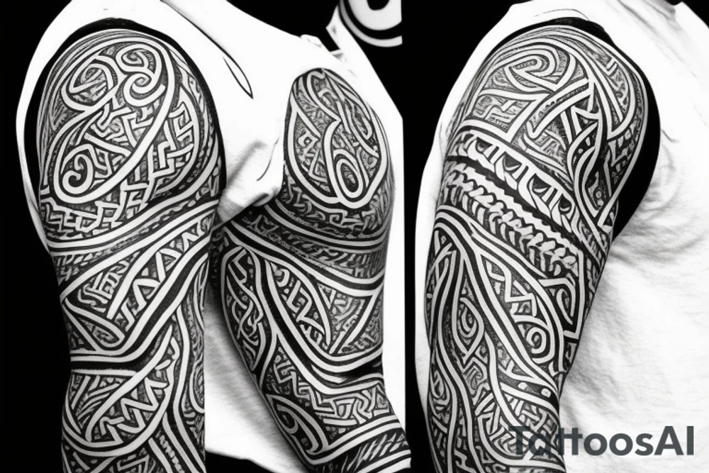Sleeve, viking theme with kraken tattoo idea