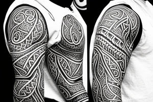 Sleeve, viking theme with kraken tattoo idea