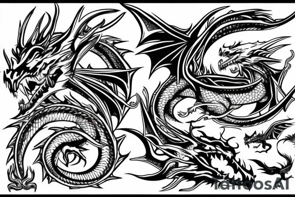 Dragon tattoo idea