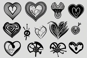 nuclear heart tattoo idea