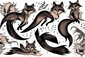 ninja fox tattoo idea