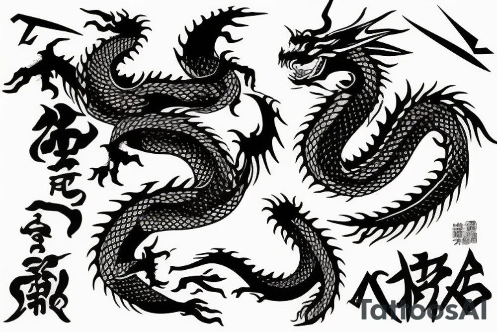 Dragon tattoo idea