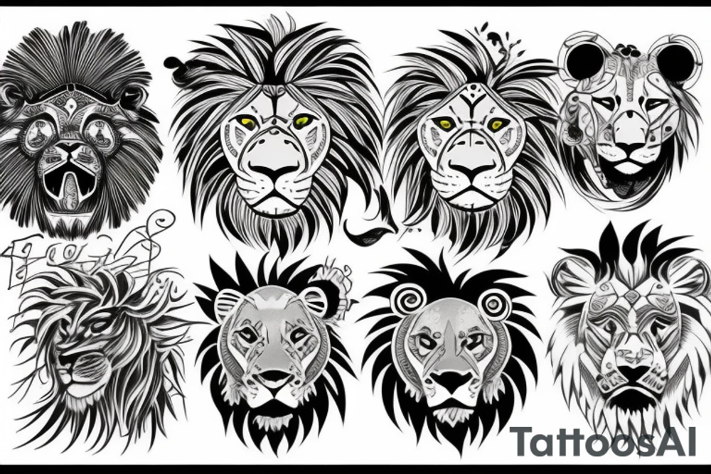 Lion tattoo idea