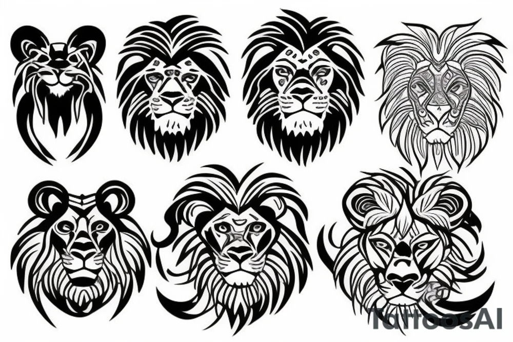 Lion tattoo idea