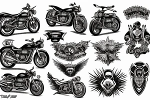 Triumph motorcycle tattoo idea