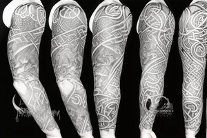 Sleeve, viking theme with kraken tattoo idea