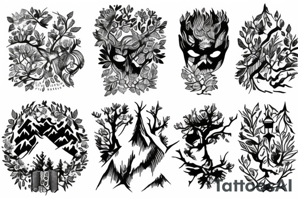 Forest tattoo idea
