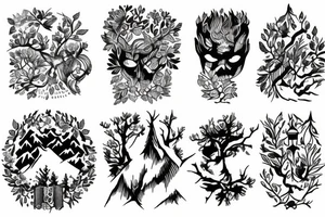 Forest tattoo idea