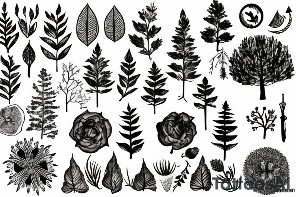 Forest tattoo idea