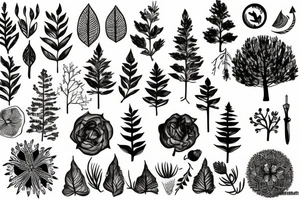 Forest tattoo idea