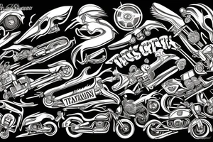 Triumph motorcycle tattoo idea