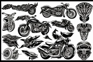 Triumph motorcycle tattoo idea