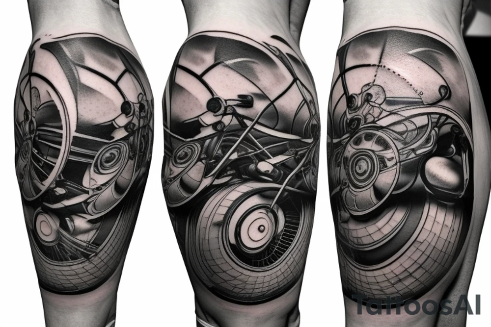 Electric unicycle tattoo idea
