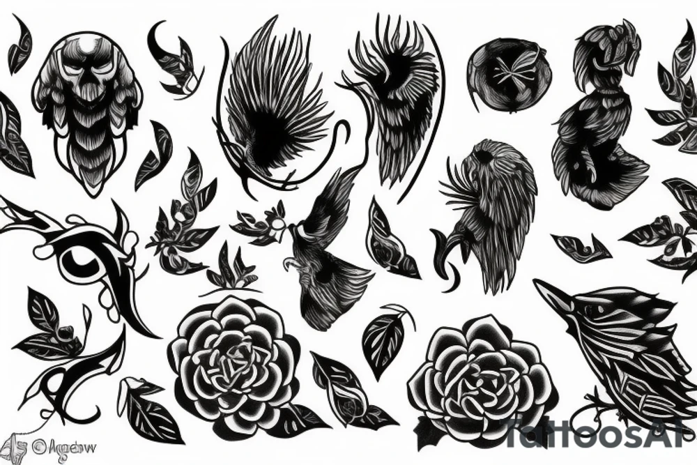 Blackwork tattoo idea