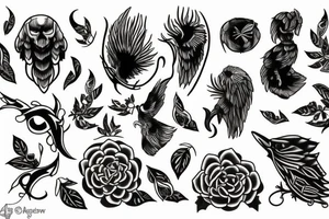 Blackwork tattoo idea