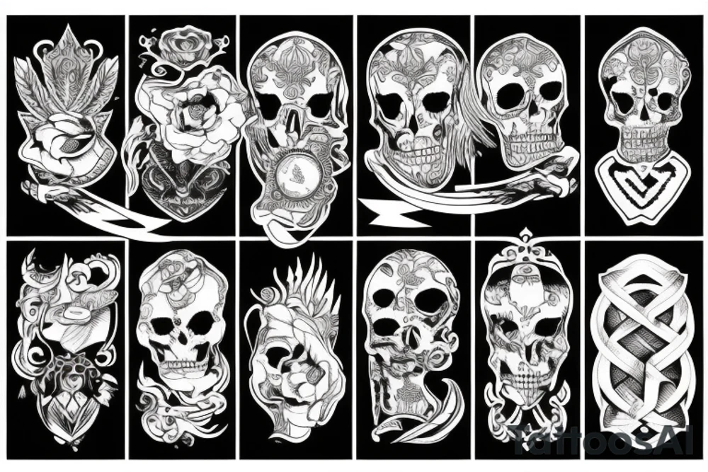 Blackwork tattoo idea