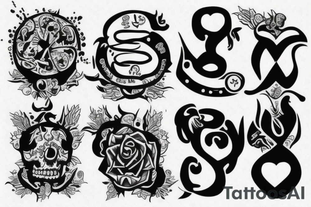 Dates of birth of my children tattoo idea