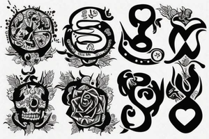 Dates of birth of my children tattoo idea