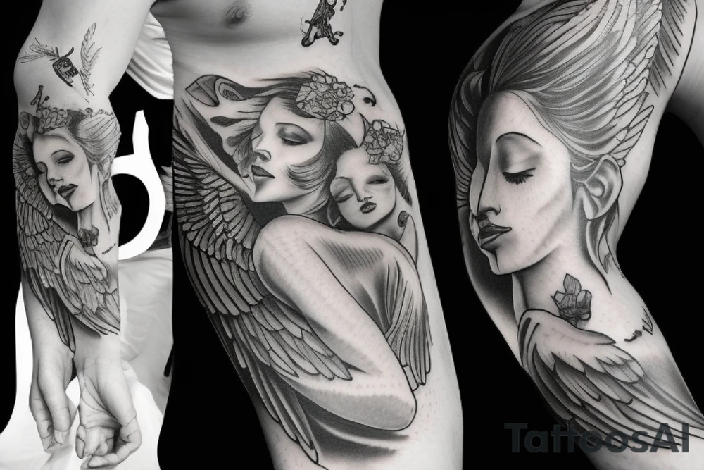 Angel tattoo idea