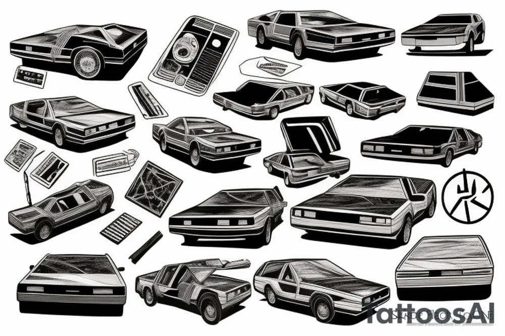 DeLorean tattoo idea