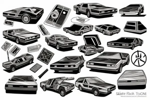 DeLorean tattoo idea