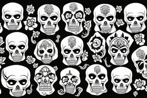 Darth Moll's skull tattoo idea