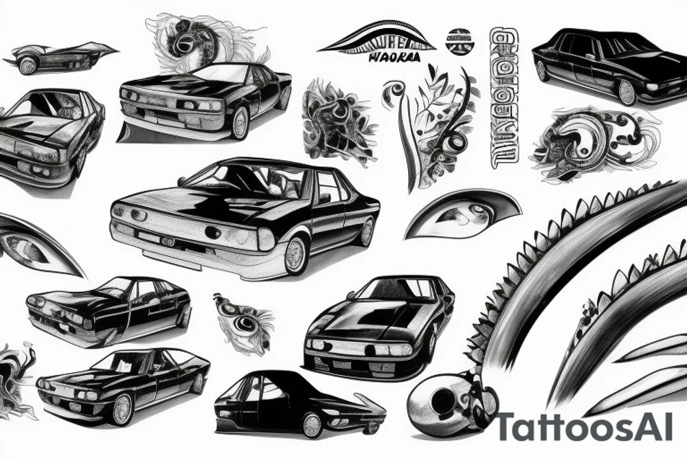 hakosuka nissan skyline on arm tattoo idea