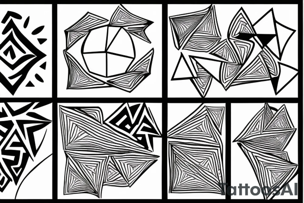 space in a rhombus tattoo idea
