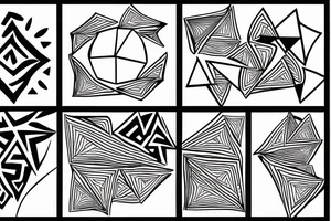 space in a rhombus tattoo idea