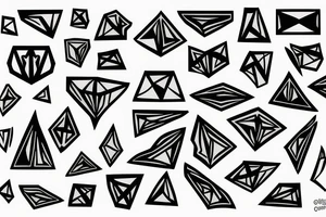 space in a rhombus tattoo idea