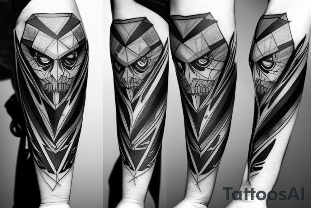 Tattoo in Dishonored game style tattoo idea