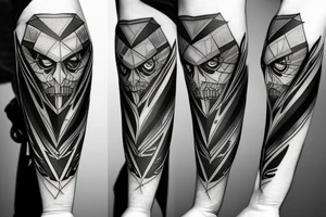 Tattoo in Dishonored game style tattoo idea