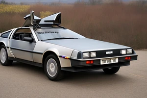 DeLorean назад в будущее 
Там, куда мы отправляемся, дороги нам не понадобятся tattoo idea