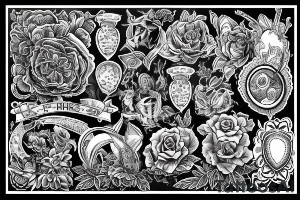 Черный ворон переходящий в огненного феникса tattoo idea