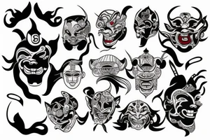 Mask hannya tattoo idea