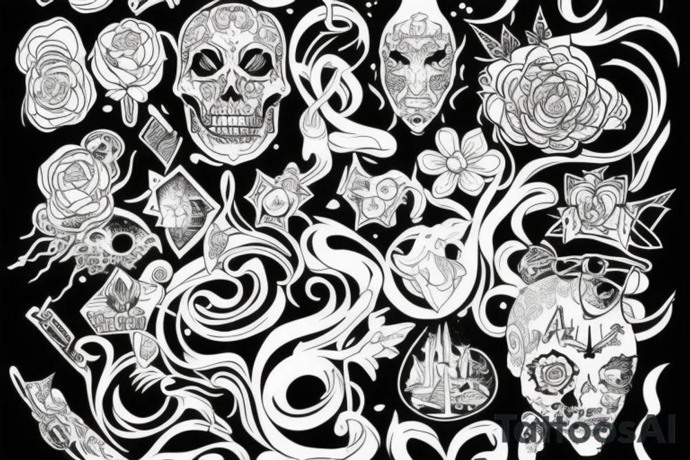 Роза и змея tattoo idea