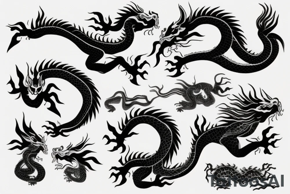 Chinese dragon tattoo idea