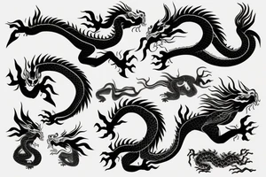 Chinese dragon tattoo idea