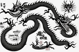 Chinese dragon tattoo idea