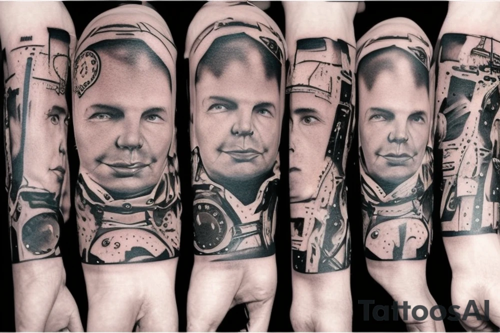 Gagarin tattoo idea