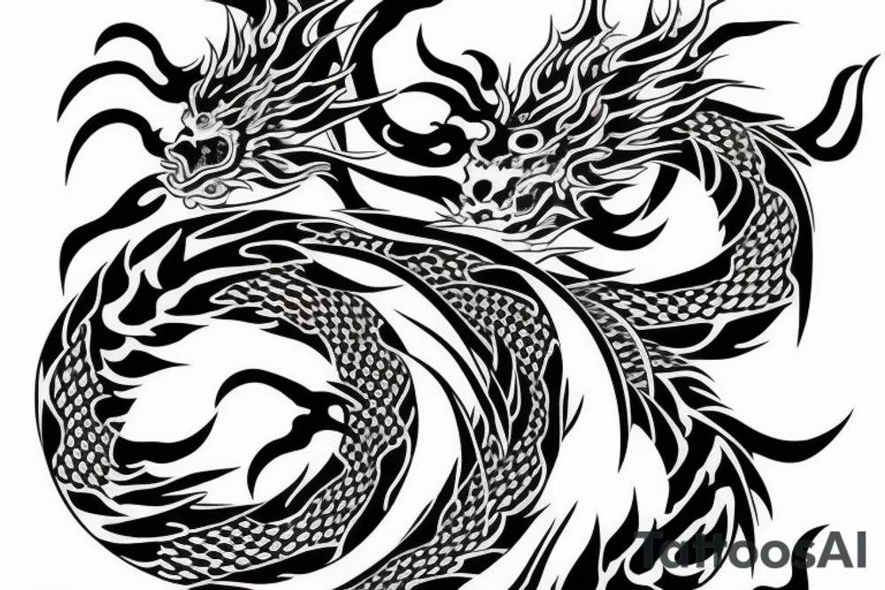 japanese dragon back tattoo tattoo idea