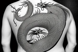 japanese dragon back tattoo tattoo idea