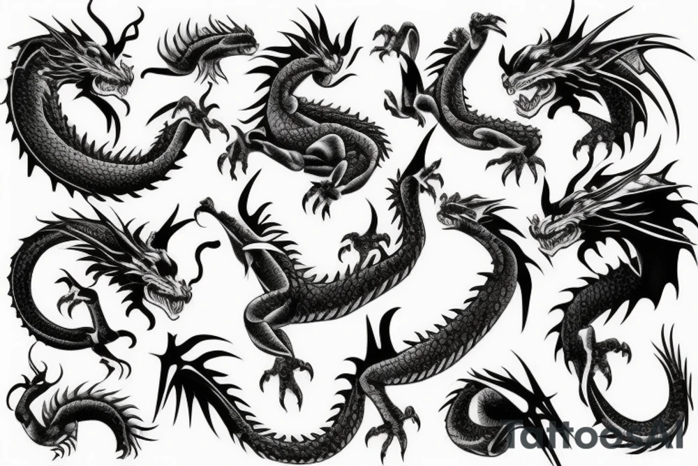 Dragon tattoo idea