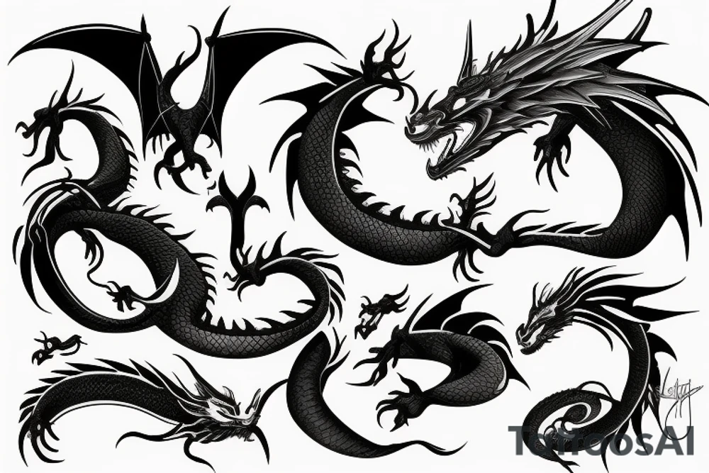 Dragon tattoo idea