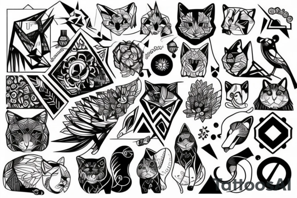 Сосиска с котом tattoo idea