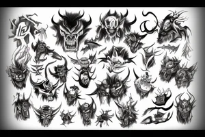 Demon Oni tattoo idea