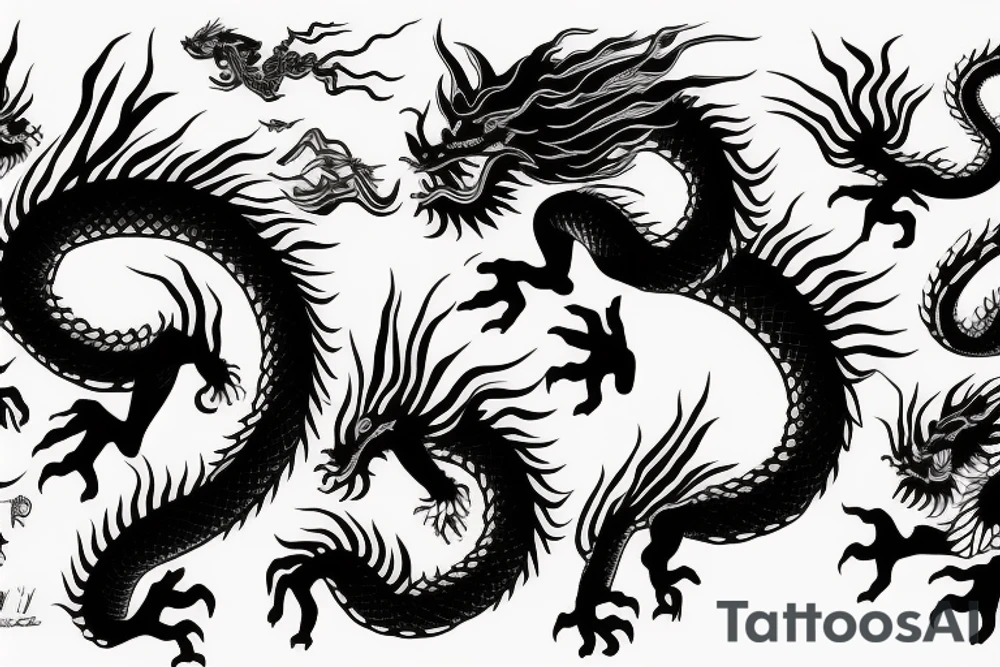 Chinese dragon tattoo idea