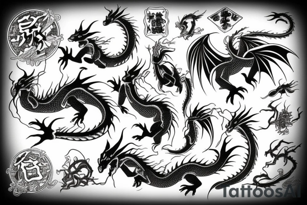 Dragon tattoo idea