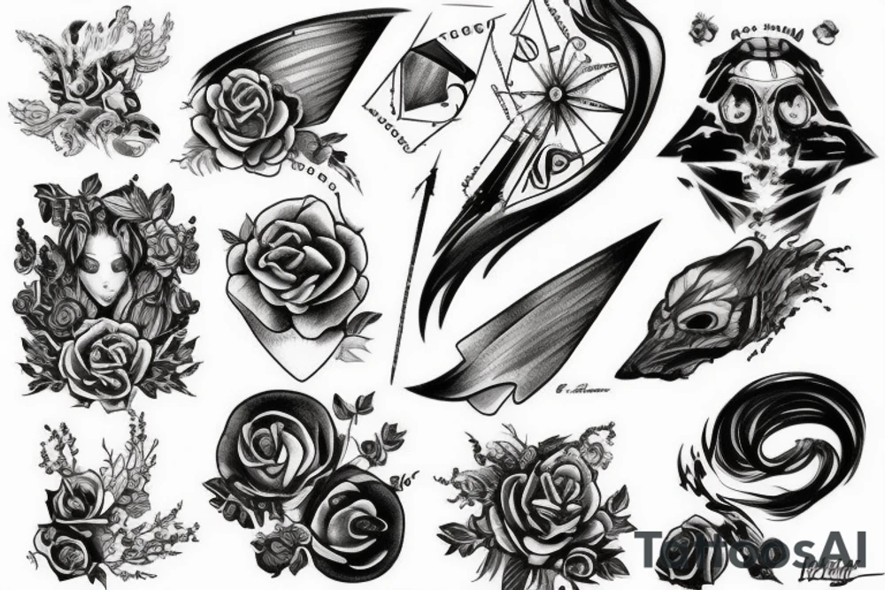 Атом в космосе tattoo idea