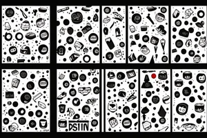 Trash polka tattoo idea